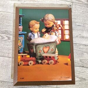 Hummel "Children with Train" Plaque ARS Edition Wall Art Vintage Nursery Decor